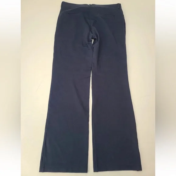 Betabrand Straight-Leg 7-Pocket Dress Pant Yoga Pants Navy Blue Size L Petite - Picture 2 of 9